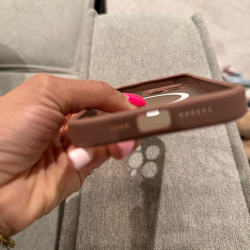 Brown Phone Case with Logo